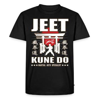 Jeet Kune Do Kanji et conception de dojo - T-shirt Premium bio Homme - noir - Devant - Nico (187cm)