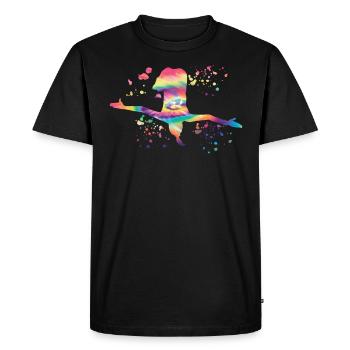 Plongeon, Saut artistique, Plongeon synchronisé - T-shirt Premium bio Homme - noir - Devant - Nico (187cm)