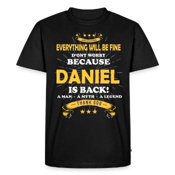 Everything's going to be alright, because Daniel Is there Outfit - Men's Premium Organic T-Shirt - black - Front - Nico (187cm)