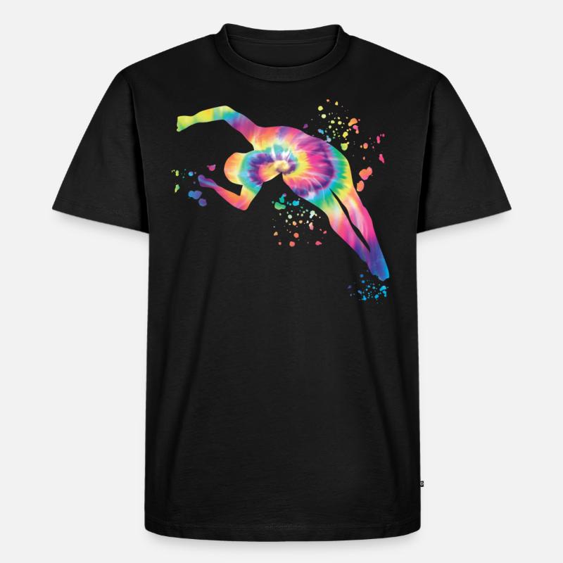 Turmspringen Synchronspringen Kunstspringen - Männer Premium Bio T-Shirt - Schwarz