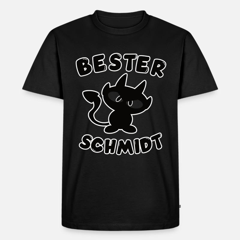 cooles bester Schmidt Design - Männer Premium Bio T-Shirt - Schwarz