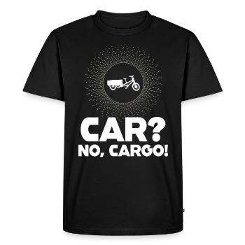 Voiture Pas De Cargaison Vélo Cargobike - T-shirt Premium bio Homme - noir - Devant - Nico (187cm)
