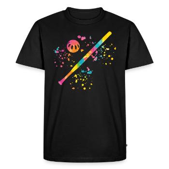 Équipe de pickleball du club Wiffleball - T-shirt Premium bio Homme - noir - Devant - Nico (187cm)