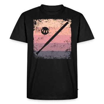 Équipe de pickleball rétro du Wiffleball Club - T-shirt Premium bio Homme - noir - Devant - Nico (187cm)