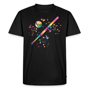 Équipe de pickleball du club Wiffleball - T-shirt Premium bio Homme - noir - Devant - Nico (187cm)