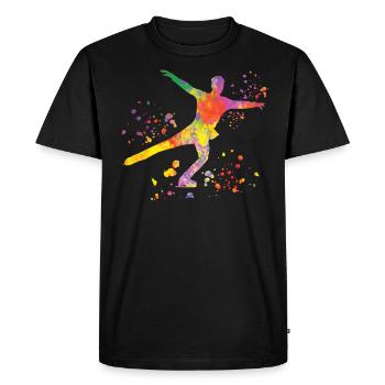 Figure Skater Ice Skating Figure Skating - Men's Premium Organic T-Shirt - black - Front - Nico (187cm)