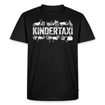 Cargo Enfant Taxi Cargo Vélo Cargobike - T-shirt Premium bio Homme - noir - Devant - Nico (187cm)