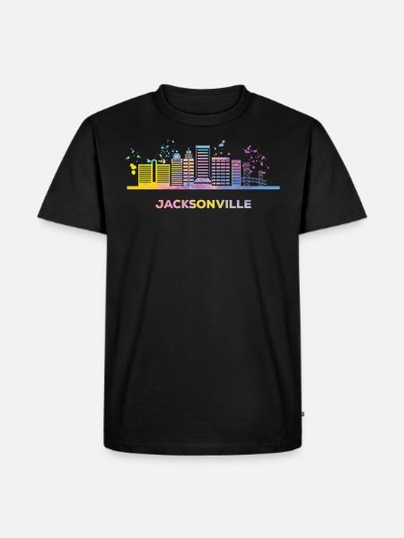 Jacksonvillians Skyline Jacksonville - Men's Premium Organic T-Shirt - black