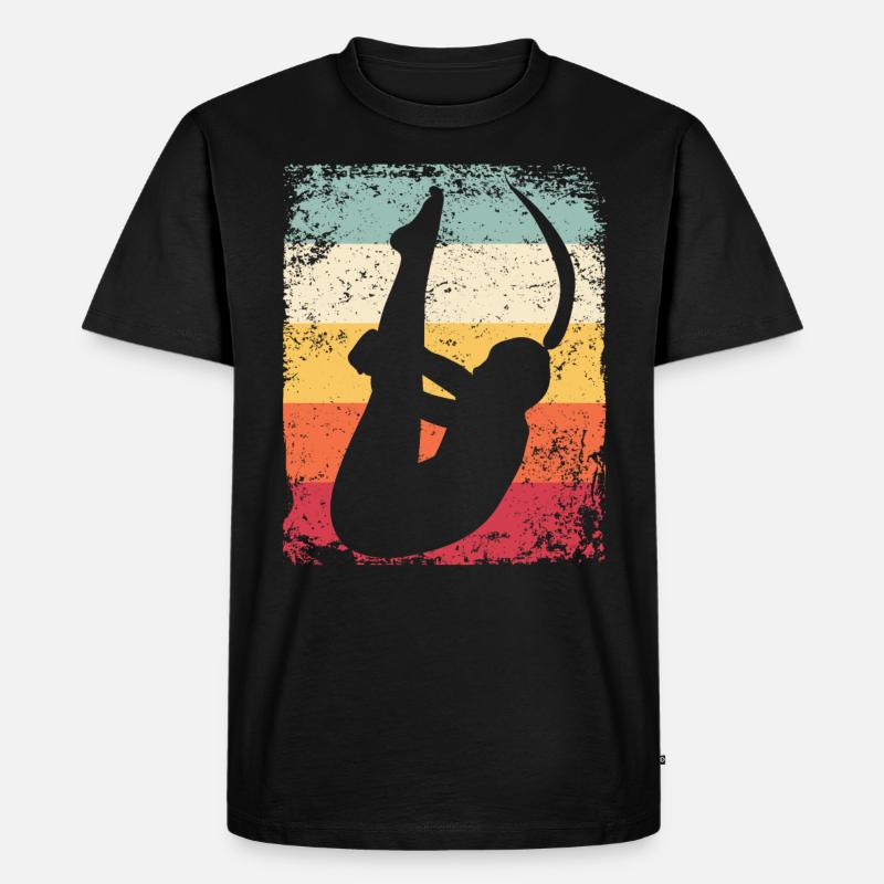 Synchronisierter Wassertaucher High Diver - Männer Premium Bio T-Shirt - Schwarz