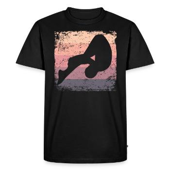 Plongeon, Saut artistique, Plongeon synchronisé - T-shirt Premium bio Homme - noir - Devant - Nico (187cm)