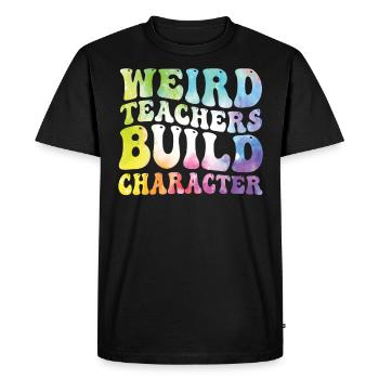 Weird Teachers Funny School Teachers - Men's Premium Organic T-Shirt - black - Front - Nico (187cm)