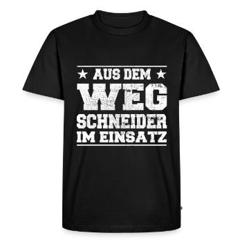 Hors du chemin Tailor dans le design d’action - T-shirt Premium bio Homme - noir - Devant - Nico (187cm)