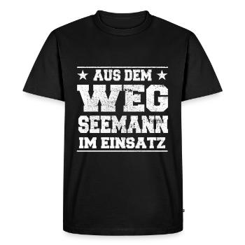 Out of the Way Instructor in Action Design - Men's Premium Organic T-Shirt - black - Front - Nico (187cm)