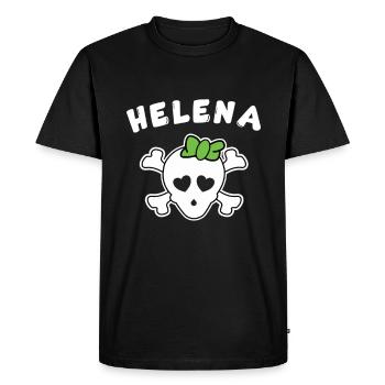 Pirate Helena Design for Girls and Women - Men's Premium Organic T-Shirt - black - Front - Nico (187cm)