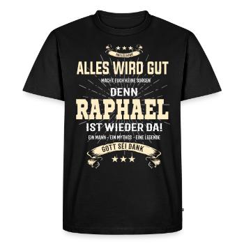 Everything's going to be alright, because Raphael Is there Outfit - Men's Premium Organic T-Shirt - black - Front - Nico (187cm)