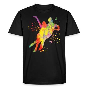 Figure Skater Ice Skating Figure Skating - Men's Premium Organic T-Shirt - black - Front - Nico (187cm)