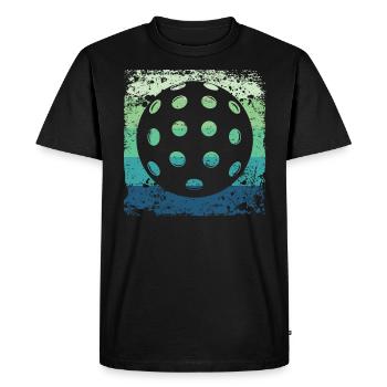 Équipe de pickleball rétro du Wiffleball Club - T-shirt Premium bio Homme - noir - Devant - Nico (187cm)