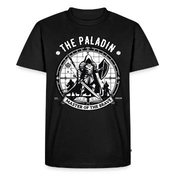 Conception de paladin de jeu de rôle pour le joueur de rôle - T-shirt Premium bio Homme - noir - Devant - Nico (187cm)
