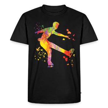Figure Skater Ice Skating Figure Skating - Men's Premium Organic T-Shirt - black - Front - Nico (187cm)