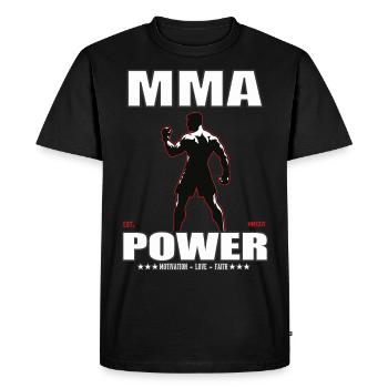 Conception de puissance MMA pour les fans d’arts martiaux mixtes - T-shirt Premium bio Homme - noir - Devant - Nico (187cm)