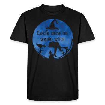 Cancer Witch Dark Blue Colon - Men's Premium Organic T-Shirt - black - Front - Nico (187cm)