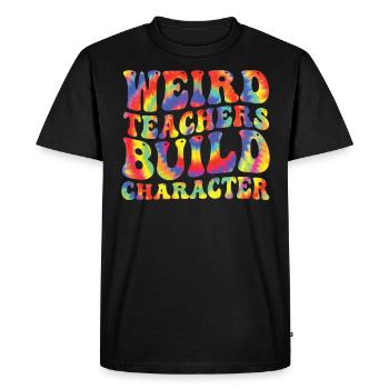 Weird Teachers Funny School Teachers - Men's Premium Organic T-Shirt - black - Front - Nico (187cm)