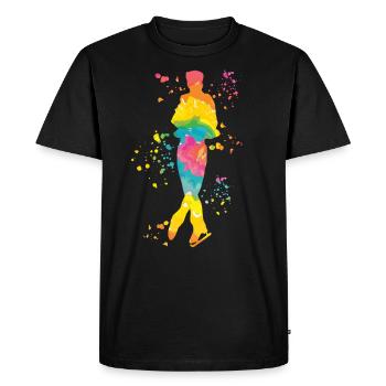 Figure Skater Ice Skating Figure Skating - Men's Premium Organic T-Shirt - black - Front - Nico (187cm)