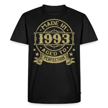 Vintage 1993 Anniversaire 1993 Cadeau 1993 Rétro - T-shirt Premium bio Homme - noir - Devant - Nico (187cm)
