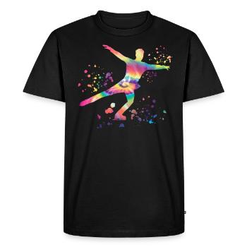 Figure Skater Ice Skating Figure Skating - Men's Premium Organic T-Shirt - black - Front - Nico (187cm)