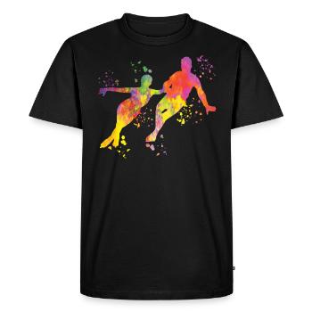 Figure Skater Ice Skating Figure Skating - Men's Premium Organic T-Shirt - black - Front - Nico (187cm)