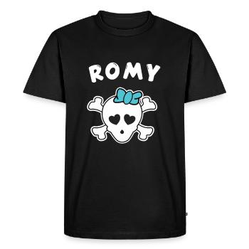Pirate Romy Design for Girls and Women - Men's Premium Organic T-Shirt - black - Front - Nico (187cm)