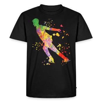 Figure Skater Ice Skating Figure Skating - Men's Premium Organic T-Shirt - black - Front - Nico (187cm)