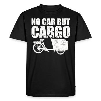 Not a car, but a cargo bike cargo bike - Men's Premium Organic T-Shirt - black - Front - Nico (187cm)