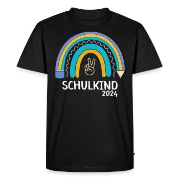 Start of school enrollment school child 2024 - Men's Premium Organic T-Shirt - black - Front - Nico (187cm)