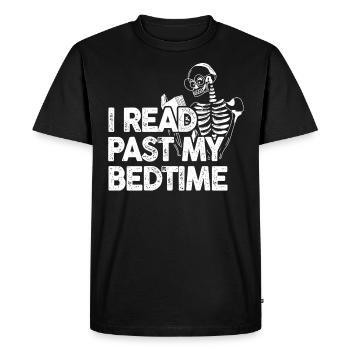 J’ai lu Squelette après le coucher - T-shirt Premium bio Homme - noir - Devant - Nico (187cm)