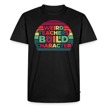 Weird Teachers Funny School Teachers - Men's Premium Organic T-Shirt - black - Front - Nico (187cm)