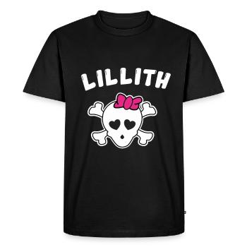 Pirate Lillith Design for Girls and Women - Men's Premium Organic T-Shirt - black - Front - Nico (187cm)