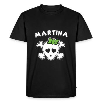 Pirate Martina Design pour les filles et les femmes - T-shirt Premium bio Homme - noir - Devant - Nico (187cm)