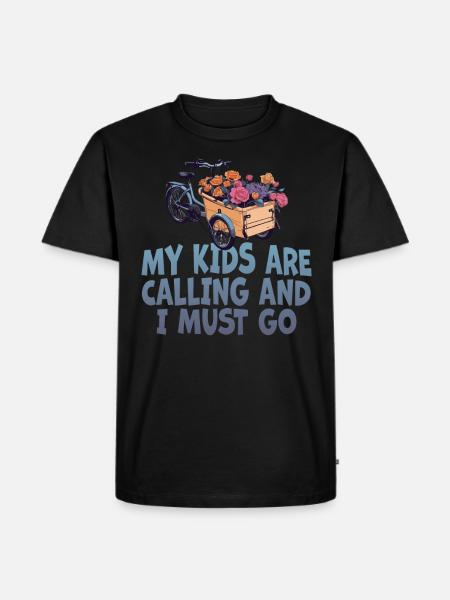 My kids call Cargo Cargobike - Men's Premium Organic T-Shirt - black
