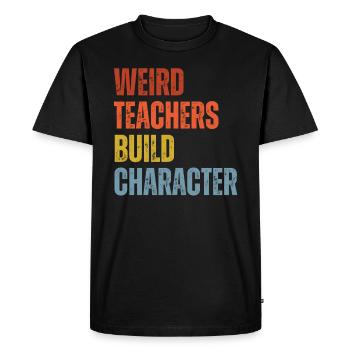 Enseignants bizarres Professeurs drôles d’école - T-shirt Premium bio Homme - noir - Devant - Nico (187cm)