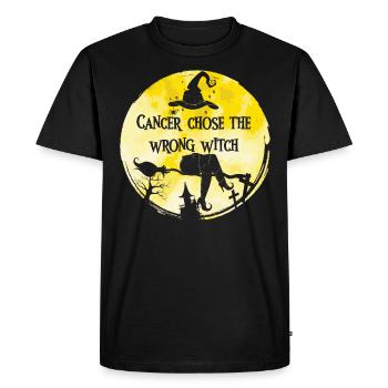 Cancer Sarcome jaune de sorcière Cancer des os - T-shirt Premium bio Homme - noir - Devant - Nico (187cm)