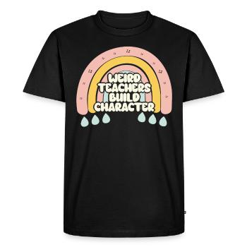 Enseignants bizarres Professeurs drôles d’école - T-shirt Premium bio Homme - noir - Devant - Nico (187cm)