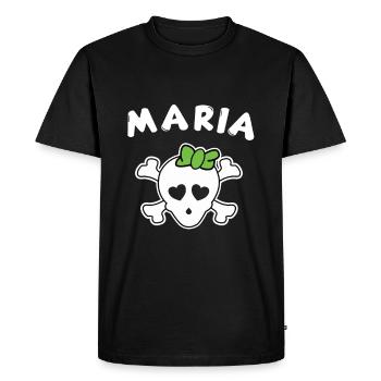 Pirate Maria Design for Girls and Women - Men's Premium Organic T-Shirt - black - Front - Nico (187cm)