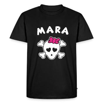 Pirate Mara Design for Girls and Women - Men's Premium Organic T-Shirt - black - Front - Nico (187cm)