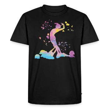Natation artistique par équipe de natation synchronisée - T-shirt Premium bio Homme - noir - Devant - Nico (187cm)