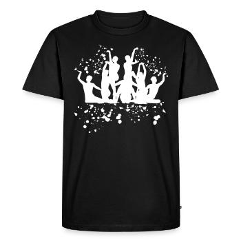 Natation artistique par équipe de natation synchronisée - T-shirt Premium bio Homme - noir - Devant - Nico (187cm)