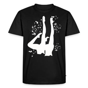 Natation artistique par équipe Natation synchronisée - T-shirt Premium bio Homme - noir - Devant - Nico (187cm)