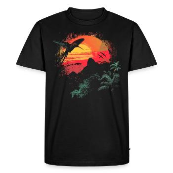 colibri, oiseau, la nature, animaux, nature sauvage, nectar - T-shirt Premium bio Homme - noir - Devant - Nico (187cm)
