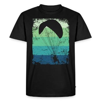 Motorized Paragliding PPG Paramotoring - Men's Premium Organic T-Shirt - black - Front - Nico (187cm)