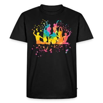 Natation artistique par équipe de natation synchronisée - T-shirt Premium bio Homme - noir - Devant - Nico (187cm)